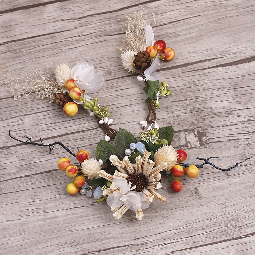 Свадебный головной убор Sen женский свежий гребень с ягодами украшения для волос