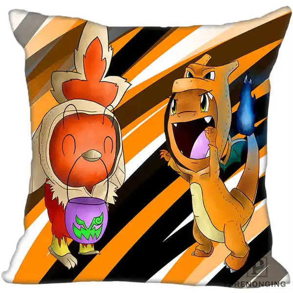 Square Pillowcases Заказная декоративная наволочка Pokemon Pikachu квадратная Наволочка на молнии(с одной стороны) 180522-16 - Цвет: Square Pillowcases