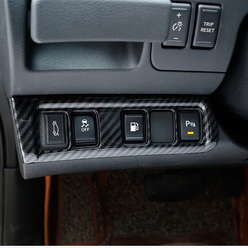 Для Nissan Navara NP300 2017 2019 ABS матовое/углеродное волокно внутренняя кнопка