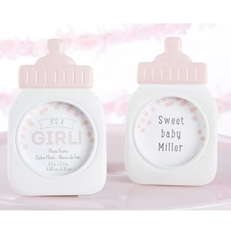 100 шт. фоторамка из смолы для детской бутылки держатель карт детский душ сувениры