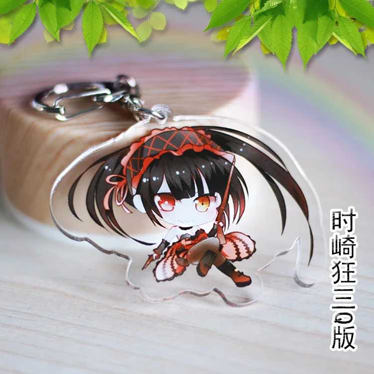 COSANER Date A Live модные аниме акриловые брелки для ключей искусственный брелок