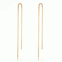 vintage simple ear line long earrings chain for women rose gold silver color jewelry fashion jewelry long drop earrings bijoux