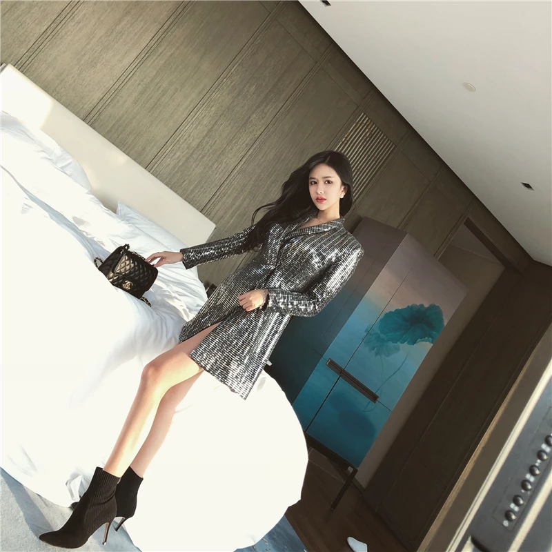 Женское платье с v-образным вырезом RUGOD однотонное мини-платье выше колена весна