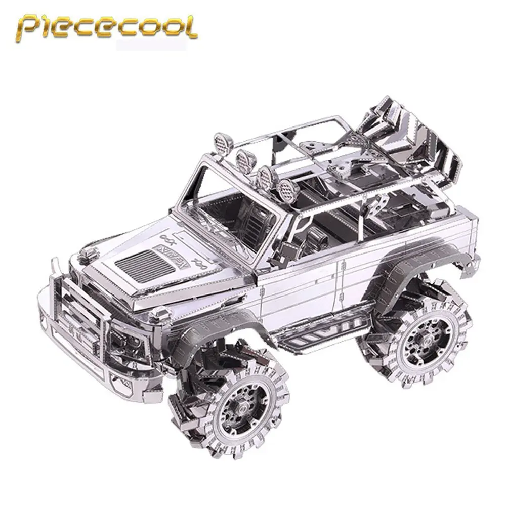 Piececool 3D металлическая головоломка внедорожника лазерная резка Модель Лобзики с 3d