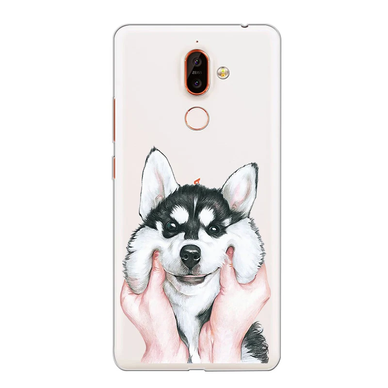 ciciber Phone Case for Nokia 9 PureView 1 2 3 5 6 7 8 Sirocco Soft TPU Back Cover 2.1 3.1 5.1 6.1 7.1 8.1 Plus Dog Cat |