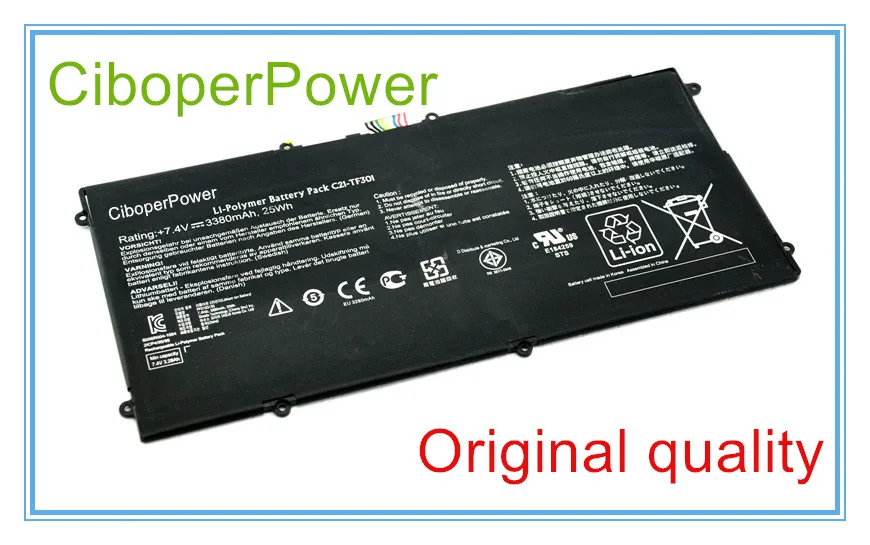 7,4 V 3380mAh оригинальный новый аккумулятор C21-TF301 для TF700T TF700 Tablet C21-TF301 батарея 25WH