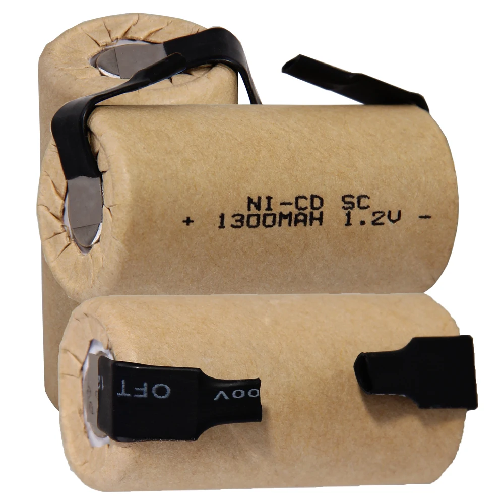 Самая низкая цена 3 шт SC батарея 1 2 v батареи перезаряжаемые 1300mAh nicd Батарея для