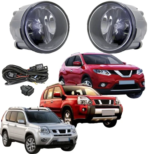 Для Nissan Tiida 2009 ~ 2010 /Livina X-Gear 2012 2014 прозрачные Противотуманные фары для бампера