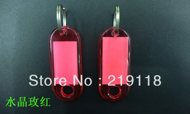 100 шт. пустые кристаллические прямоугольные Брелоки для ключей багажа|keyring