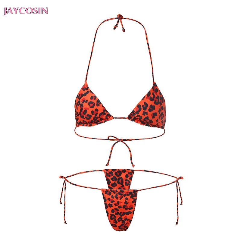 JAYCOSIN 2019 комплект купальников размера плюс 5XL бикини с леопардовым принтом