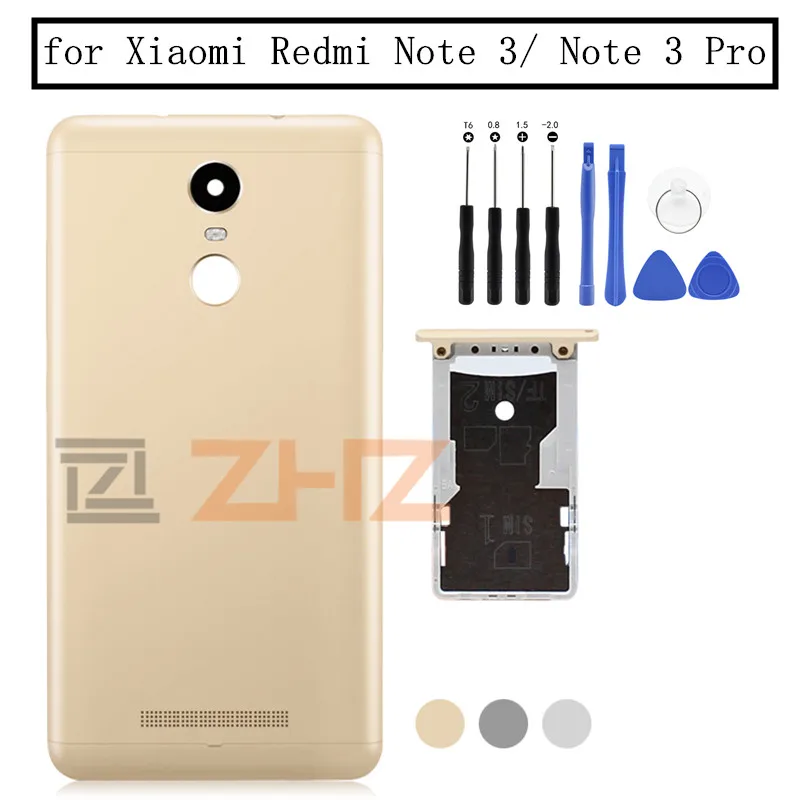 Оригинальная задняя крышка аккумулятора для Xiaomi Redmi Note 3/ 3 Pro корпус задней двери +