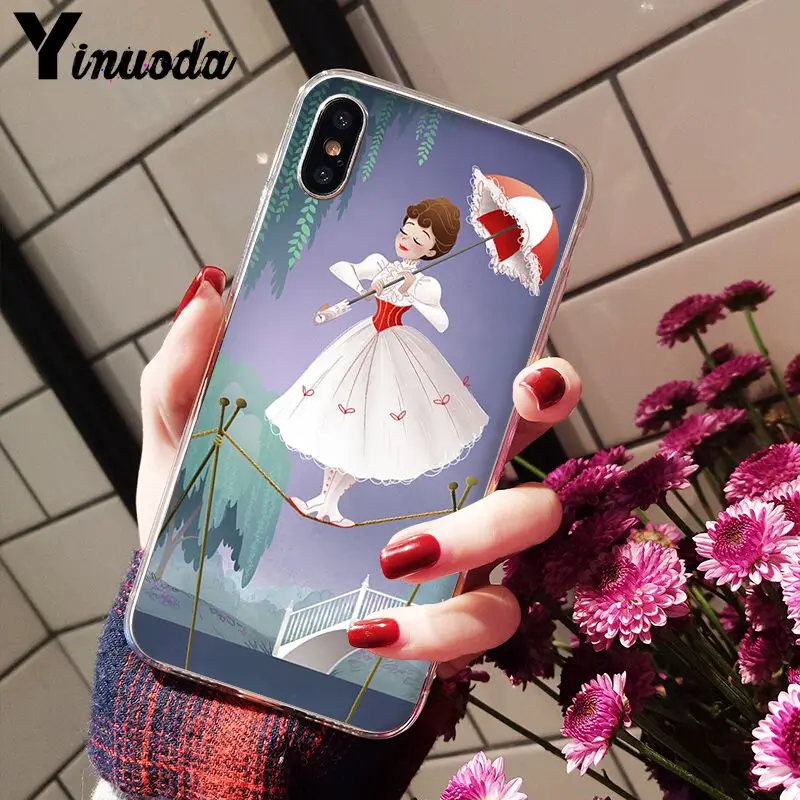 Yinuoda Мэри Поппинс прекрасный телефон аксессуары чехол для iPhone 8 7 6 6S Plus X XS max 10 5 5S SE