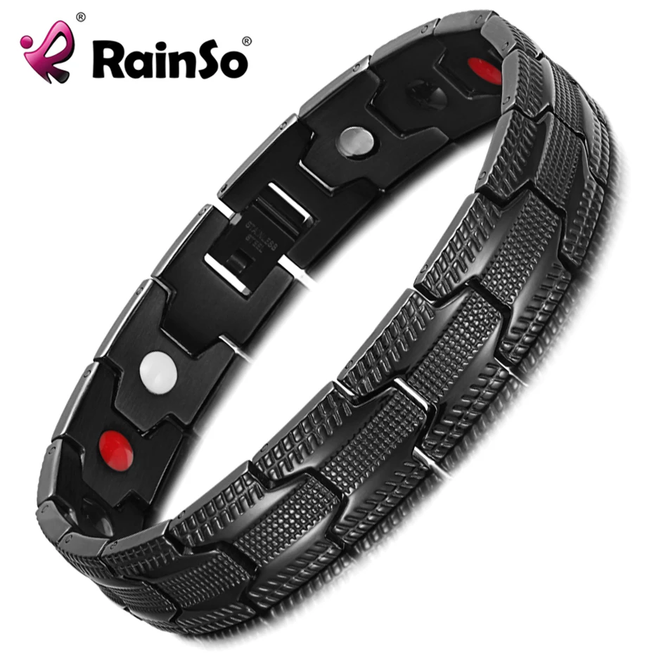 RainSo отрицательные ионы Магнитная терапия Браслет и голограмма био энергии