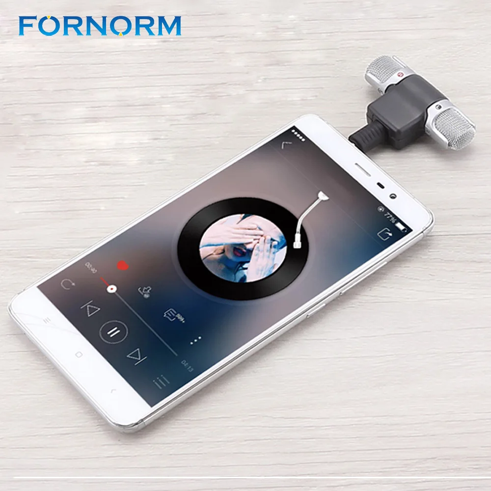 Миниатюрный портативный микрофон FORNORM с цифровым стереозвуком 3 5 мм не требует