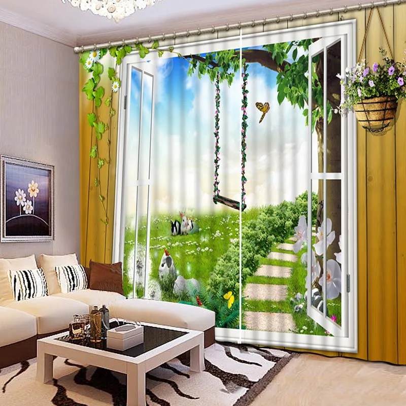 High Quality 3D Printing Curtains Beautiful variety of Lifelike Scenery Bedroom Living Room CL-167 | Дом и сад