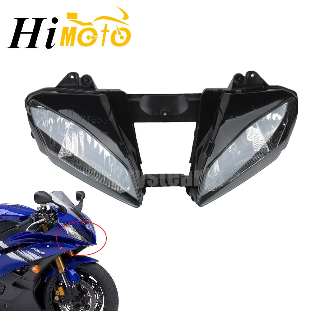 

Передняя фара для мотогонок, фара в сборе, комплект корпуса для Yamaha YZFR6 YZF R6 YZF-R6 2006 2007 06 07