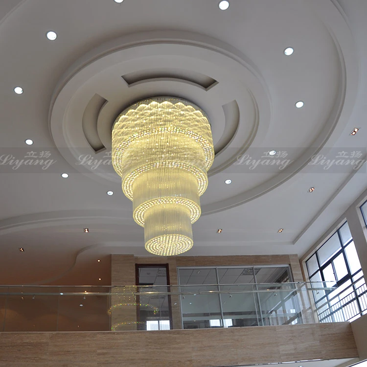 Двойные Светодиодные хрустальные люстры для гостиной освещение вестибюля отеля