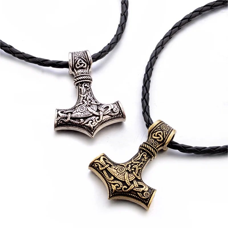 2018 Горячая 1 шт Thor's Hammer Mjolnir асатруар кулон ожерелье амулет викинга