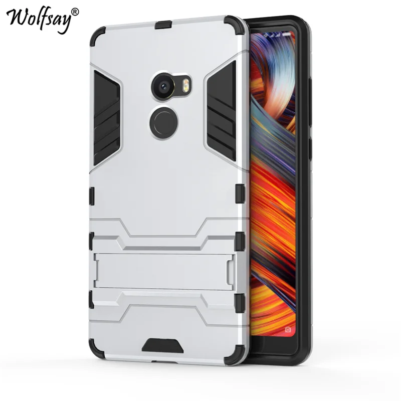 Чехол Wolfsay для Xiaomi Mi Mix 2 тонкий чехол из поликарбоната и мягкий резиновый