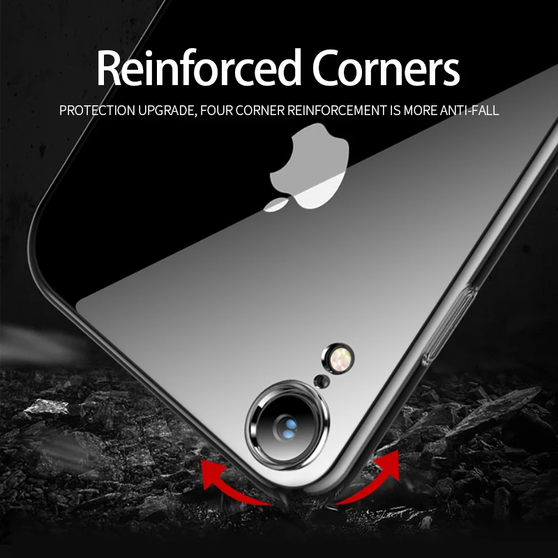 Чехол для iPhone 8 Plus 7 6 6S прозрачный силиконовый мягкий ТПУ чехол задняя крышка XS X MAX
