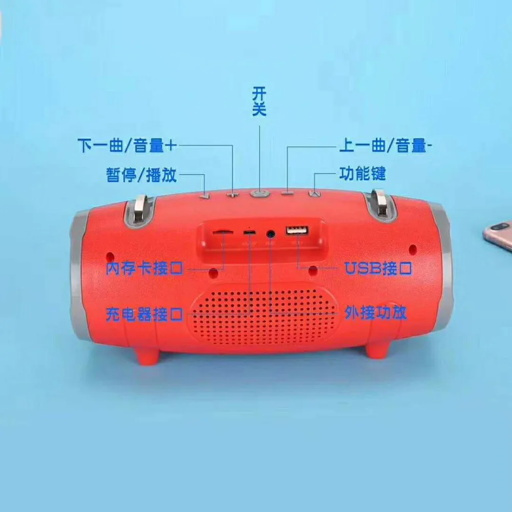 Bluetooth динамик беспроводной стерео компактный колонки портативный MP3 s HandFree с fm для