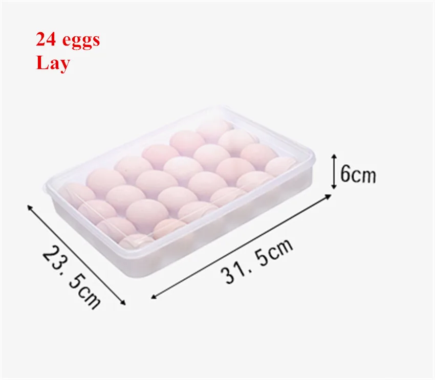

Kitchen Egg Storage Box Organizer Refrigerator Storing Egg 24 Eggs Organizer Container Storage Egg Racks And Shelf