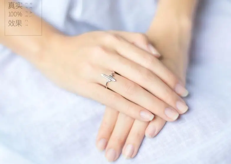 Реальные. Серебряное кольцо с сердечником регулируемый размер для подарка GTLJ786 |