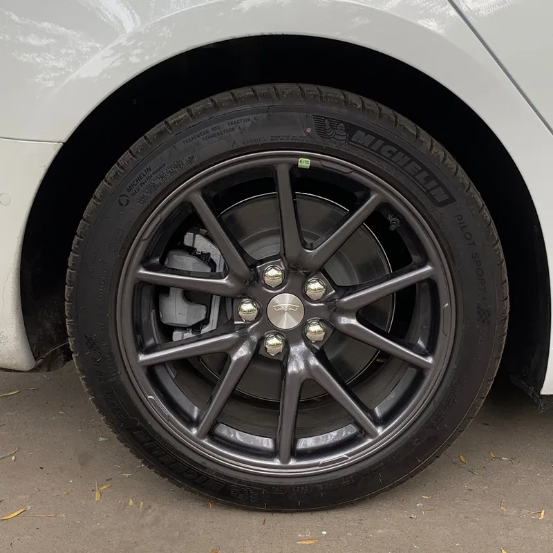 Для Tesla модель 3 S X Колпаки Ступицы Колеса заглушка автомобильного колпака логотип значок 4 шт