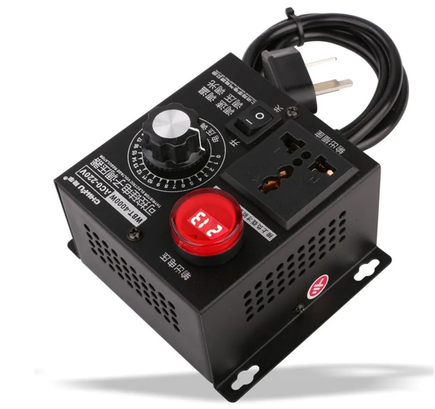 AC220V 4000 Вт высокой мощности Мощность тиристорный электронный регулятор