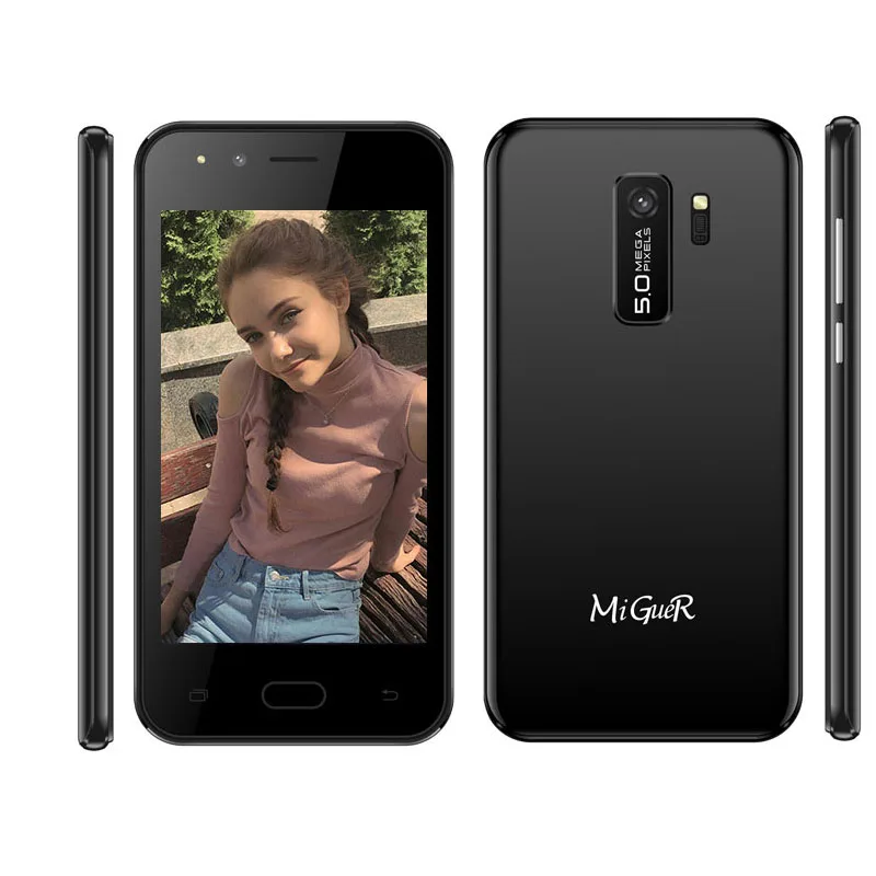 Miguer max 8 и 4.0HD экран MTK6580 платформа спереди 200 сзади 500 пикселей камера батарея 1400 mah