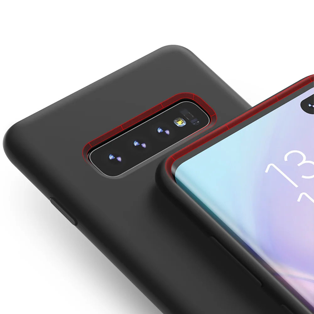 For Samsung S10 case silicone back cover galaxy plus note9 hard phone Full protective luxury S9plus 100% original |