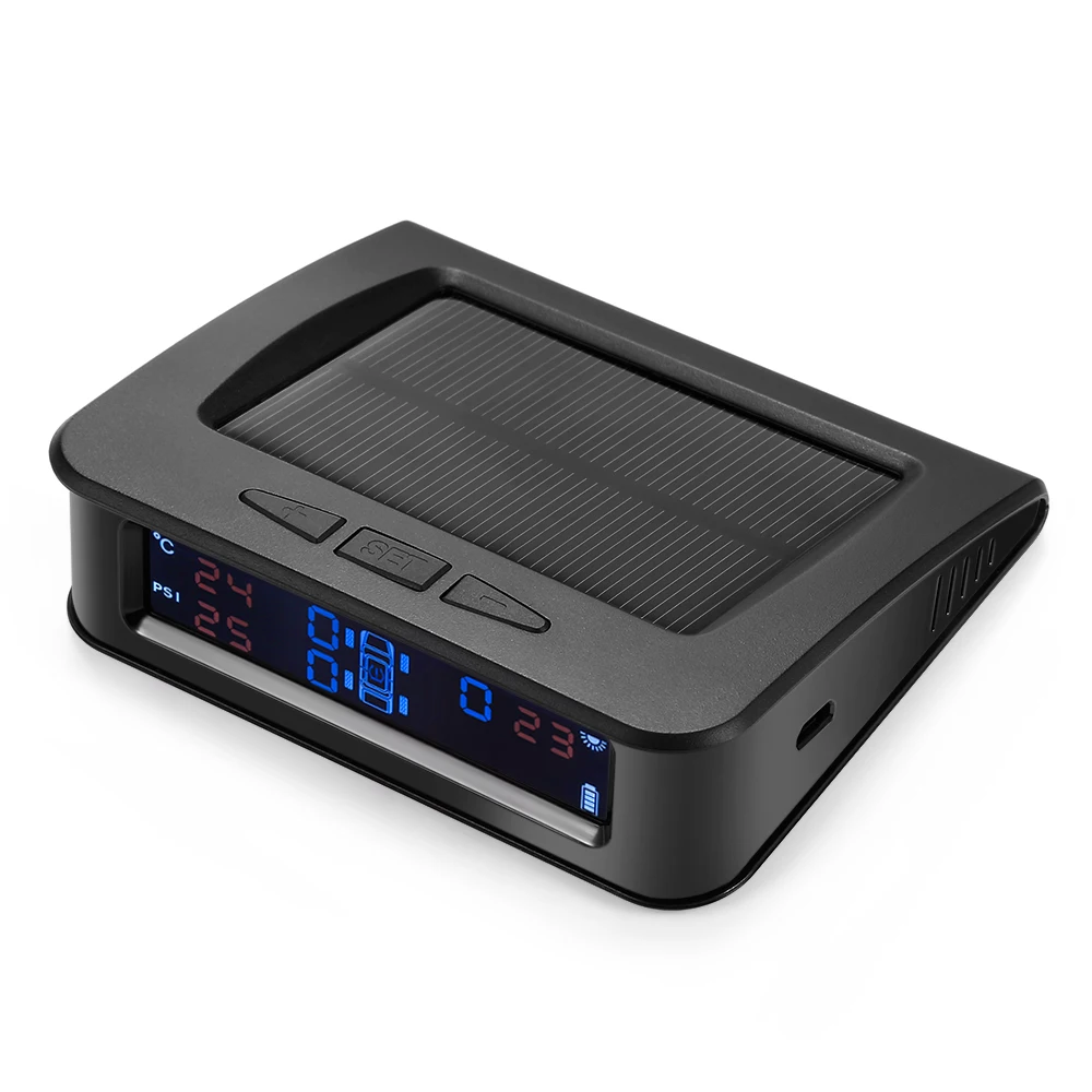 ZEEPIN C220 умный автомобиль TPMS солнечные системы мониторинга давления в шинах
