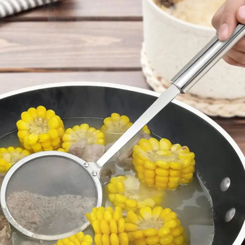 Сверхтонкий 304 Нержавеющая сталь разлива нефти Чайная ложка Фильтр небольшой