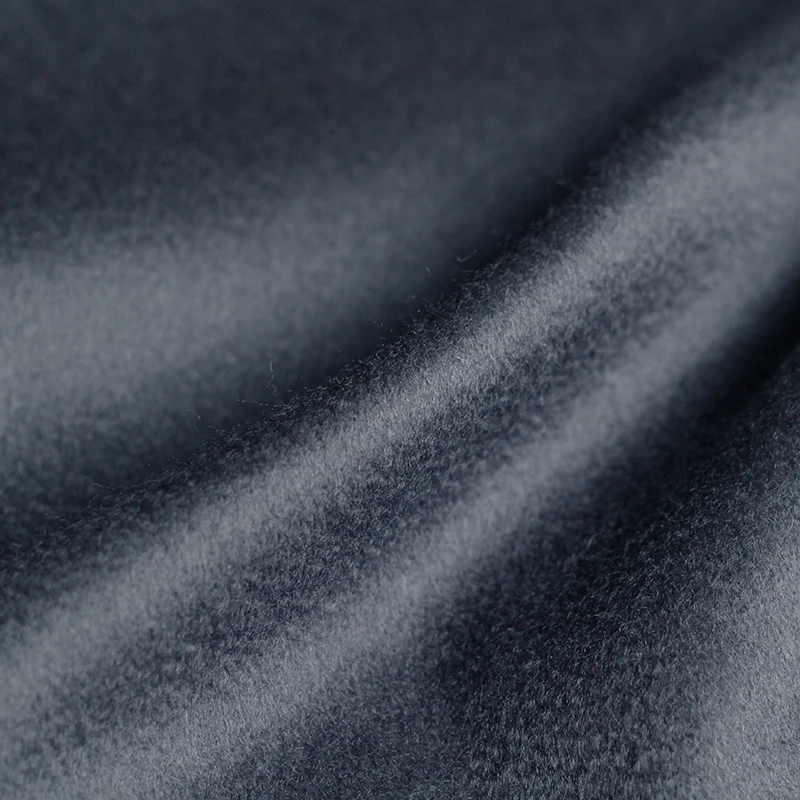 Перламутровый шелк 500 г/м вес синий серый микроволновый кашемир и шерсть garmen