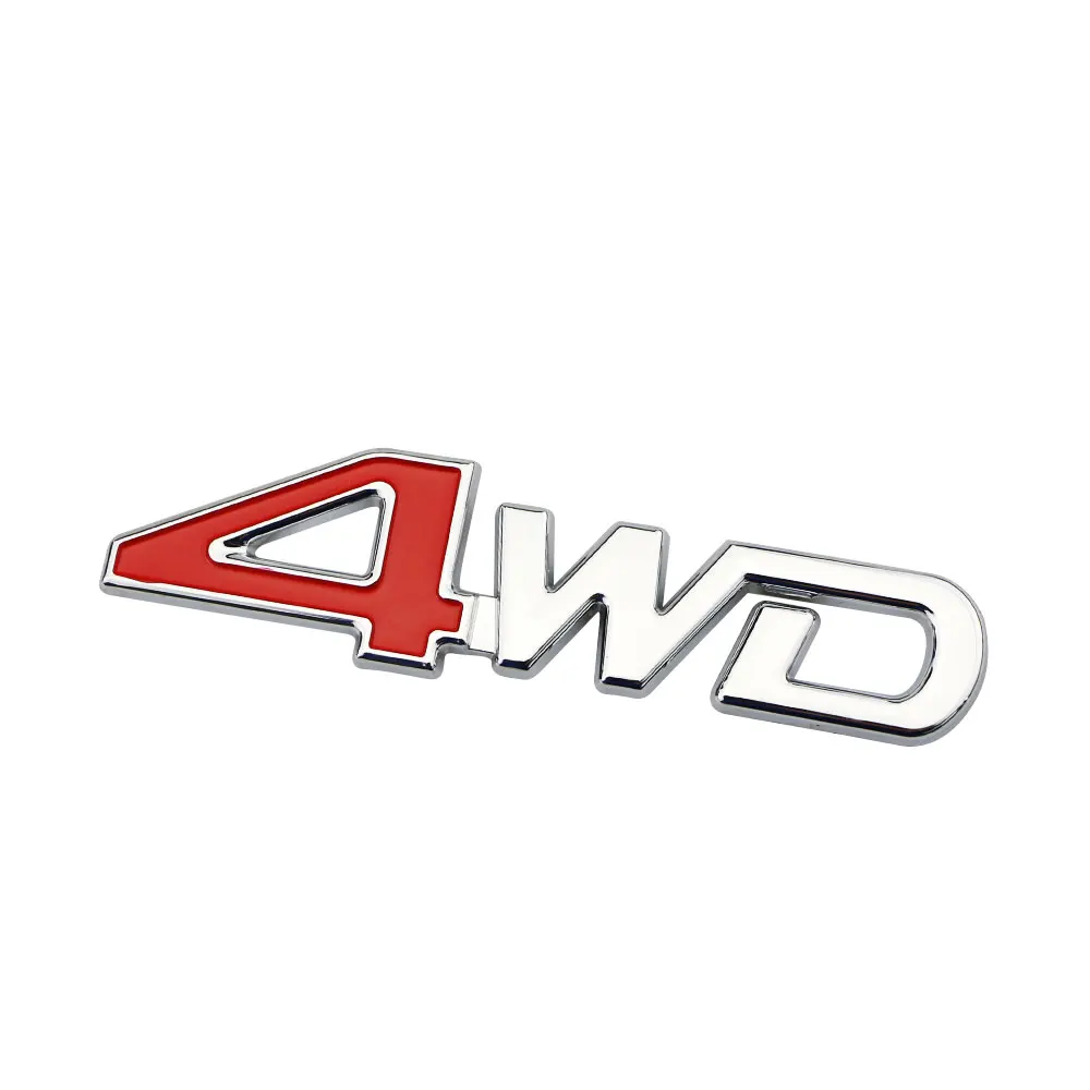 Jameo Автомобильная задняя сторона автомобиля 4WD Наклейка 3D хромированный значок