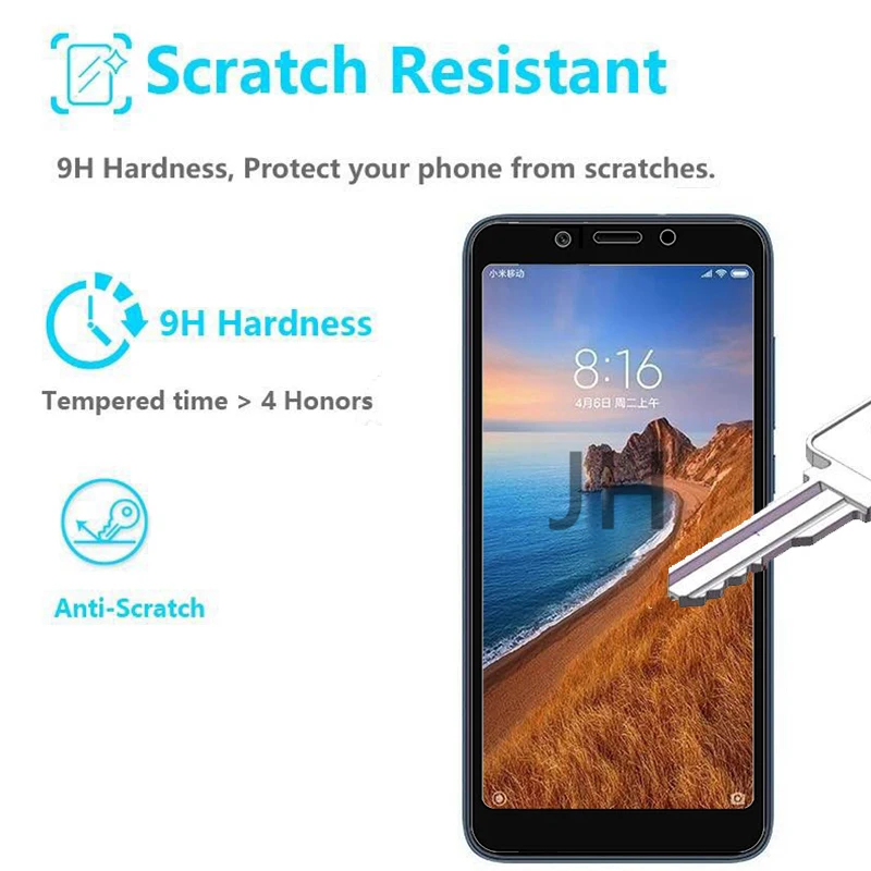 Закаленное стекло с полным покрытием для Xiaomi Redmi 7A защита экрана 9H защитное на
