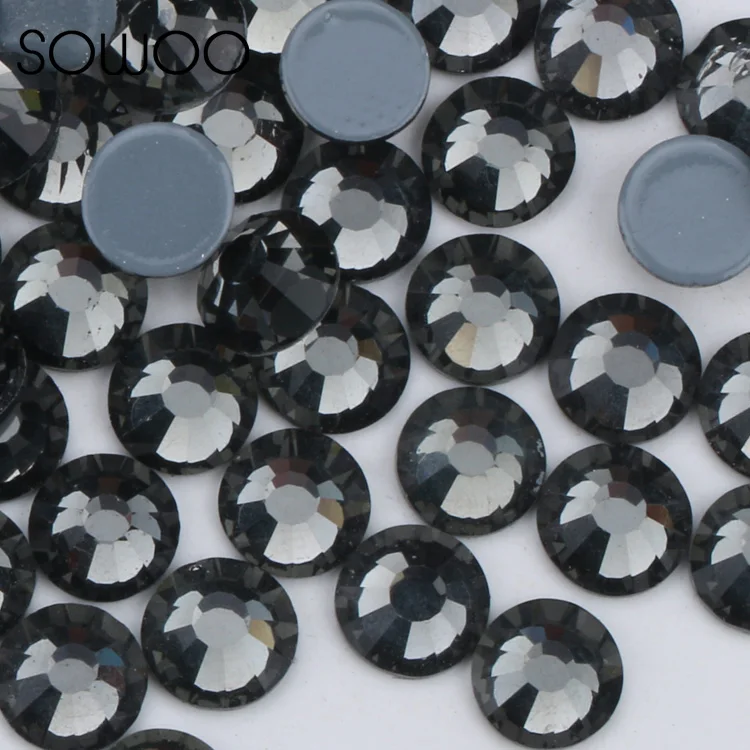 SS6 Черный бриллиант похожий на SWA rhinestone1440 шт./партия высококачественные стразы