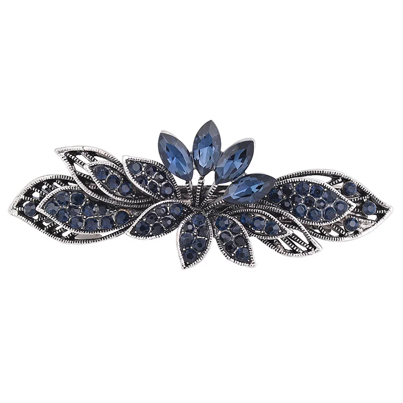 EASYA Fashion Blue стразы заколки для волос с кристаллами и цветами новый дизайн