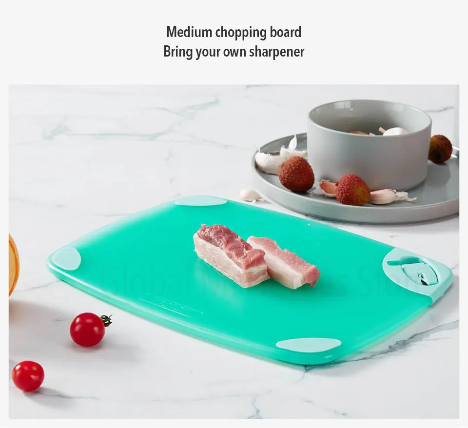 Xiaomi Youpin Калар с ионами серебра двухсторонний противомикробные, автономные точилка противоскользящие разделочная доска