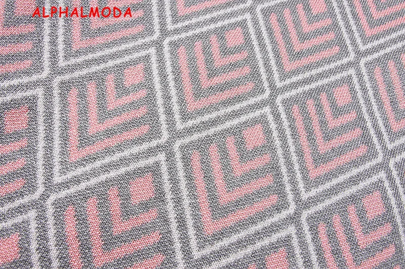 Женский вязаный кардиган ALPHALMODA элегантный комплект одежды в офисном стиле с