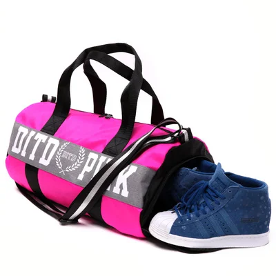pink Small Нейлоновая уличная Мужская и женская многофункциональная большая спортивная сумка Sac De спортивная сумка для фитнеса через плечо спортивная сумка Горячая Женская Йога коврик вещевой мешок - Цвет: pink Small