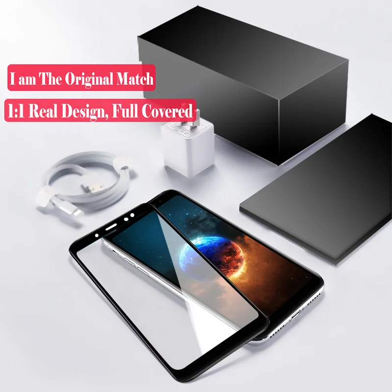 Защитное стекло полное покрытие для Redmi note 5 глобальная версия 99 дюйма|Защитные