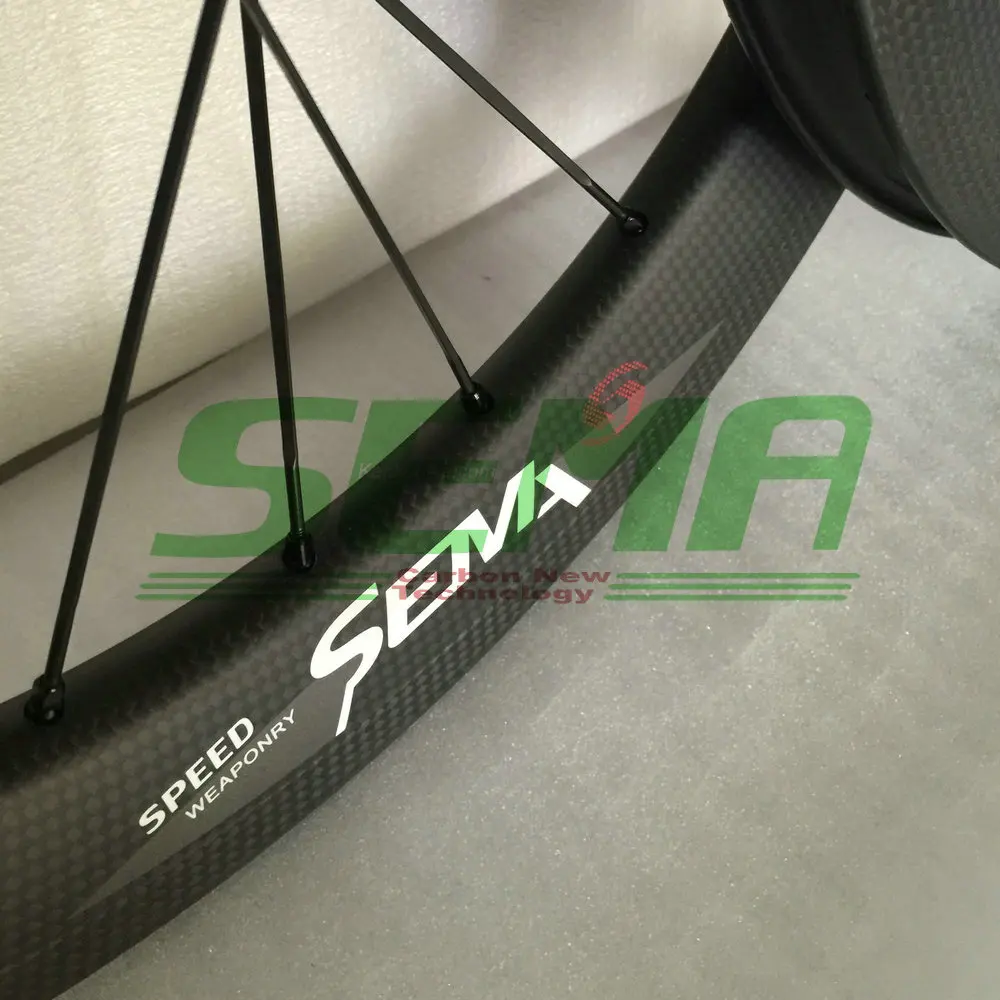 SEMA Углеродные колеса T700 18 '✘ дюймов 355 Birdy велосипедные Sunrise Hub прямой углерод