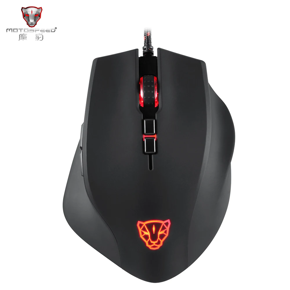 2018 11 Motospeed V80 проводная мышь 5000 точек/дюйм RGB игровой чип Расслабляющая рука для