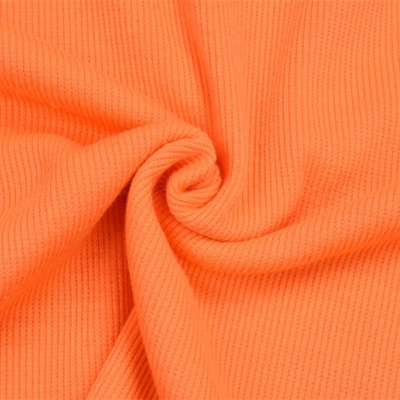 Женский неоновый укороченный топ в полоску розовый оранжевый или черный