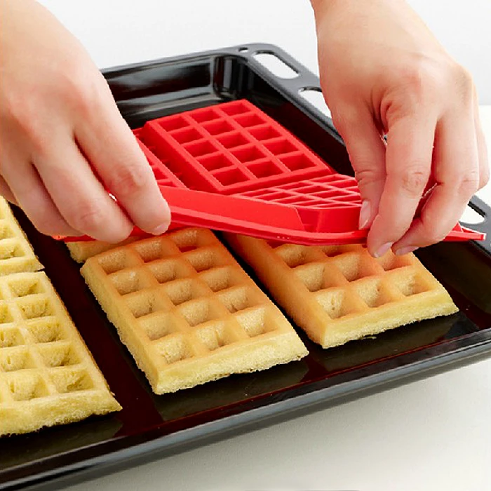 1 шт. силиконовая форма для вафель 2 формы|baking tools|molde wafflesilicone mold waffle |