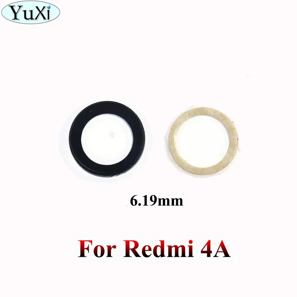 For Redmi 4A YuXi для Xiaomi Redmi 1 1S 2A 3 4A 4X4 4 pro 6A 5 Plus для Redmi note 2 3 4 5 5A задняя камера Стекло Крышка объектива клей - Цвет: For Redmi 4A