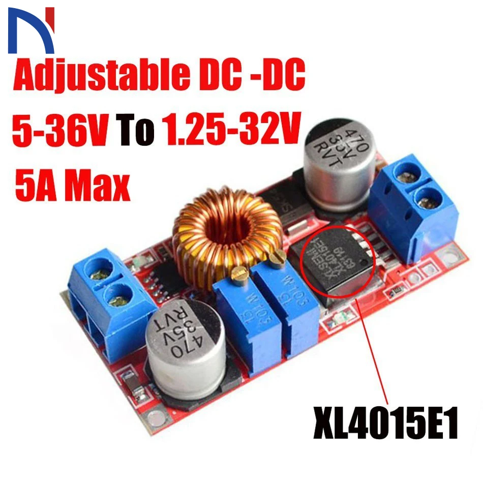 5A XL4015 E1 XL4015E1 DC В DC литиевая батарея понижающая зарядная плата светодиодный преобразователь питания литиевое зарядное устройство понижающий модуль
