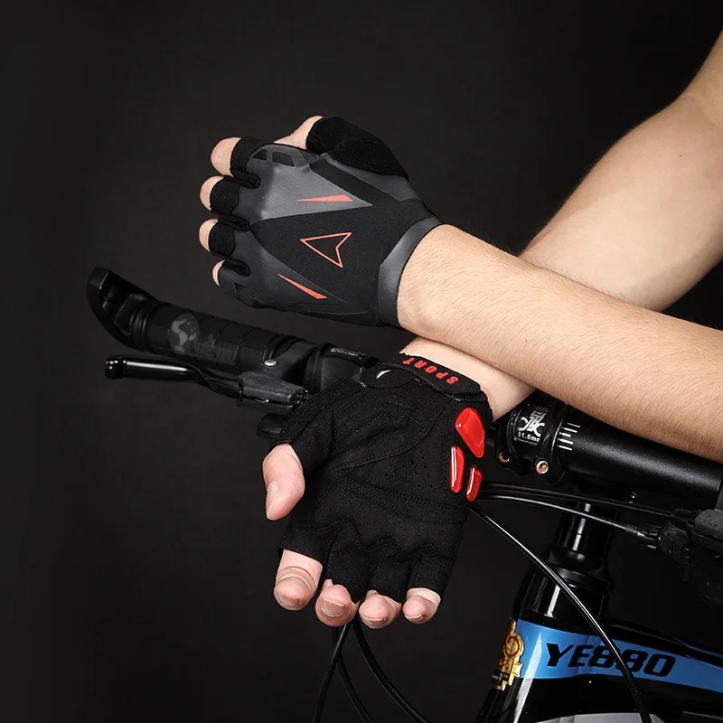 Перчатки для езды на велосипеде с половинным пальцем жидкие Силиконовые SBR