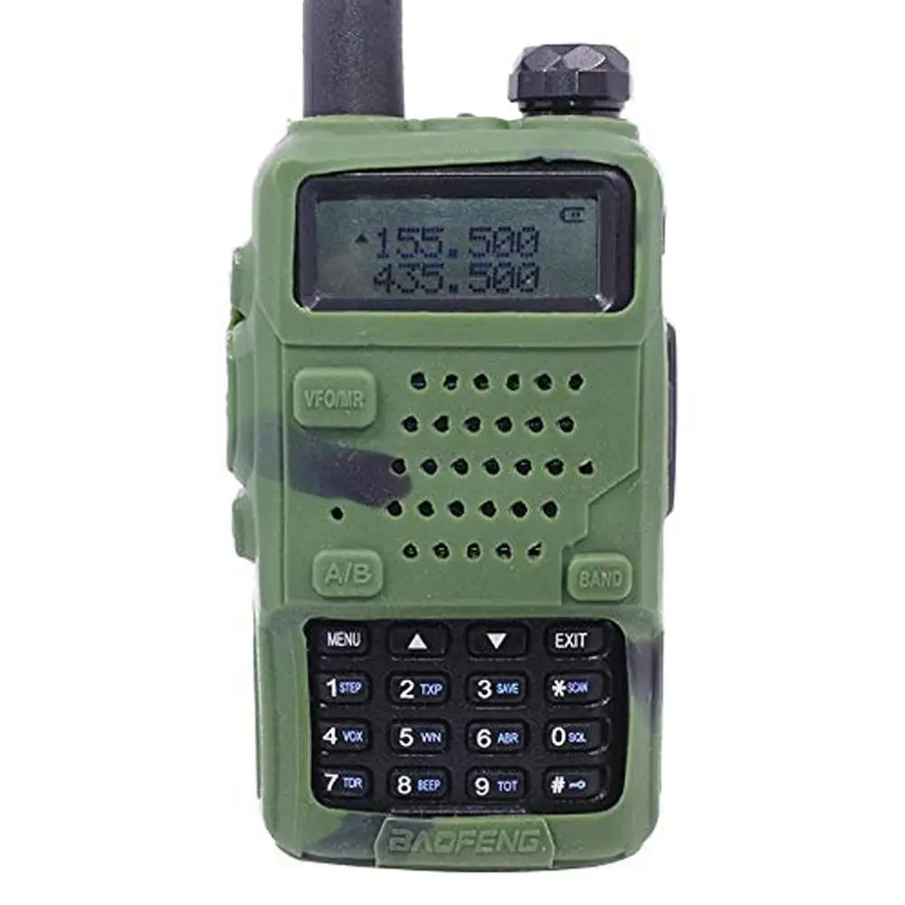 Uv5r аксессуары 2 шт. силиконовая резиновая крышка бампера BAOFENG UV 5R чехол для